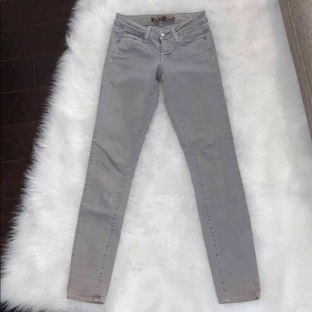 Grey Paige Denim Skinny Jeans